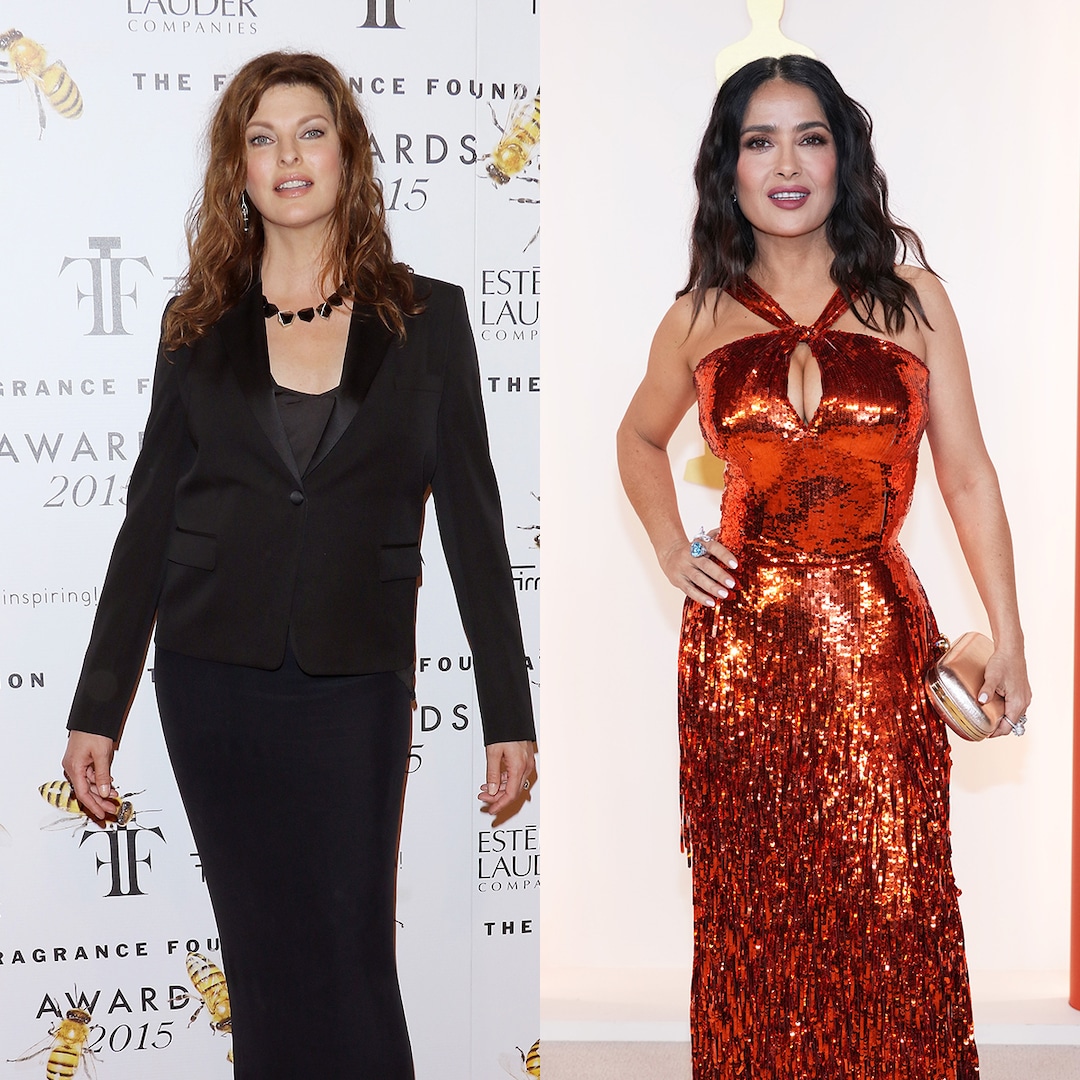 Linda Evangelista Gives Glimpse Into Co-Parenting With Salma Hayek